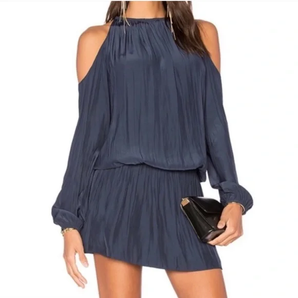 ramy brook blue dress Ramy Brook Paola Dress in Bazaar Blue